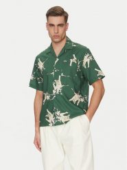 Lacoste Koszula CH0113 Zielony Relaxed Fit. Zielone koszule LACOSTE, m, bez wzorów, z bawełny, bez kołnierzyka, bez ramiączek. Za 449.99 zł.