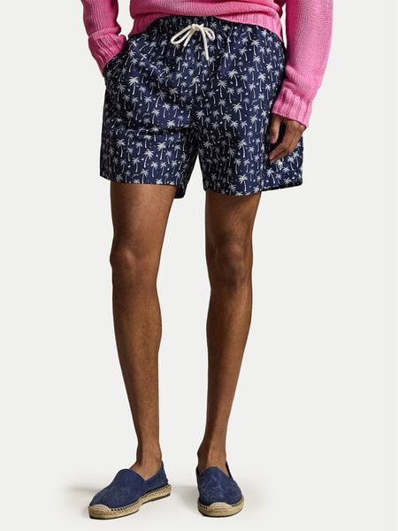 Polo Ralph Lauren Szorty kąpielowe 710B13661001 Granatowy Classic Fit. Niebieskie kąpielówki Polo Ralph Lauren, m, bez wzorów, z syntetyku. Za 519.99 zł.