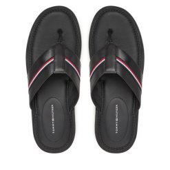 Japonki Tommy Hilfiger. Czarne japonki Tommy Hilfiger, bez wzorów. Za 249.99 zł.