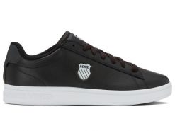 Buty K-Swiss COURT SHIELD II 04412-031-M. Czarne buty turystyczne K-SWISS, bez wzorów, bez zapięcia, trekkingowe. Za 149.00 zł.