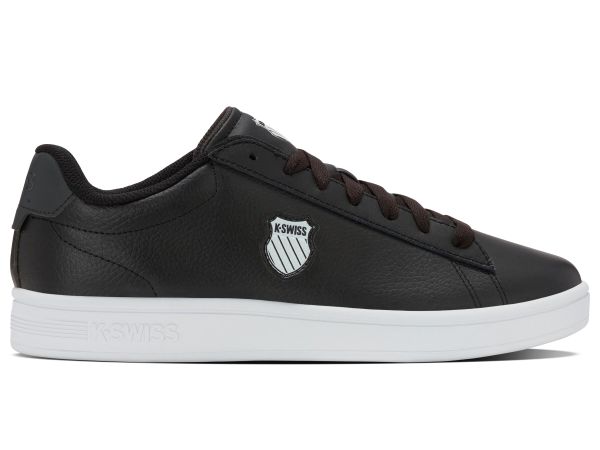 Buty K-Swiss COURT SHIELD II 04412-031-M. Czarne buty turystyczne K-SWISS, bez wzorów, bez zapięcia, trekkingowe. Za 149.00 zł.