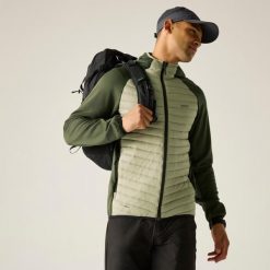 Kurtka męska hybrydowa Andreson. Zielone kurtki Regatta, m, bez wzorów, z puchu, bez kaptura. Za 229.99 zł.