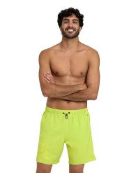Arena Szorty kąpielowe w kolorze jaskrawozielonym rozmiar: S. Zielone kąpielówki Arena, s, bez wzorów, z materiału. Za 78.66 zł.