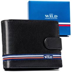 Portfel męski Always Wild N992L-GV-RFID czarny. Czarne portfele Always Wild, z aplikacjami, ze skóry. Za 59.99 zł.