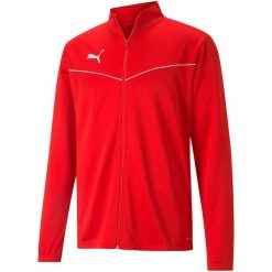 Bluza męska Puma teamRISE Training Poly Jacket czerwona. Czerwone bluzy Puma, m, bez wzorów, bez kaptura. Za 149.00 zł.