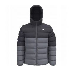 Kurtka puchowa z kapturem Under Armour SPORTSWEAR PUFF. Szare kurtki Under Armour, l, bez wzorów, z materiału, z kapturem. Za 829.95 zł.