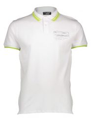 Plein Sport Koszulka polo w kolorze białym rozmiar: S. Białe koszulki polo Plein Sport, s, bez wzorów, bez kołnierzyka, bez ramiączek. Za 89.47 zł.
