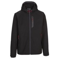 Kurtka Soft Shell Męska Marlon. Czarne kurtki softshell Trespass, m, bez wzorów, z softshellu, bez kaptura. Za 295.99 zł.