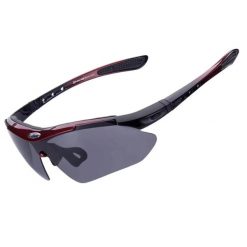 Polaryzacyjne okulary rowerowe ROCKBROS. Czarne okulary przeciwsłoneczne ROCKBROS. Za 108.78 zł.