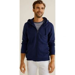Mango Man - Bluza Bady3. Szare bluzy z kapturem marki Mango Man, z bawełny. W wyprzedaży za 69.90 zł.