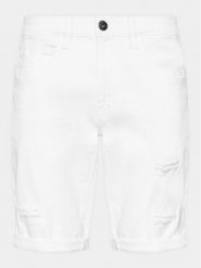 INDICODE Szorty jeansowe Kaden Holes 70-104 Biały Regular Fit. Białe szorty INDICODE, m, bez wzorów, z bawełny. Za 129.99 zł.