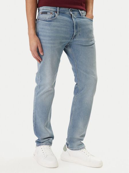 Calvin Klein Jeansy LV04RD900G Niebieski Slim Fit. Niebieskie jeansy CALVIN KLEIN, m. Za 409.99 zł.