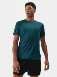 4F Koszulka techniczna 4FWSS24TFTSM697 Zielony Regular Fit. Zielone t-shirty sportowe 4F, bez wzorów, z syntetyku, bez ramiączek, do biegania. Za 89.99 zł.