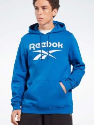 Reebok Bluza w kolorze niebieskim rozmiar: L. Niebieskie bluzy Reebok, l, bez wzorów, z kapturem. Za 144.58 zł.
