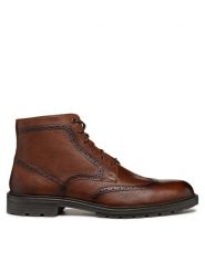 Geox Trzewiki U Walk Pleasure C U46HAB 00064 C6002 Brązowy. Brązowe botki sznurowane Geox, bez wzorów, ze skóry, bez obcasa, bez zapięcia. Za 799.99 zł.