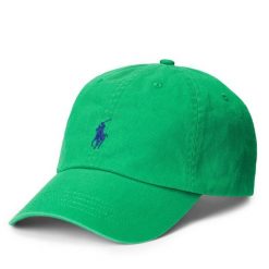 Czapka z daszkiem Polo Ralph Lauren. Zielone czapki z daszkiem Polo Ralph Lauren, bez wzorów. Za 289.99 zł.