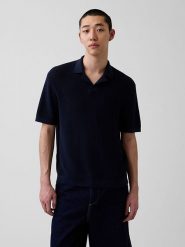 GAP Koszulka polo w kolorze granatowym rozmiar: XL. Niebieskie koszulki polo sportowe GAP, xl, bez wzorów, bez kołnierzyka, bez ramiączek. Za 135.81 zł.