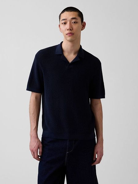 GAP Koszulka polo w kolorze granatowym rozmiar: XXL. Niebieskie koszulki polo GAP, xxl, bez wzorów, bez kołnierzyka, bez ramiączek. Za 119.68 zł.