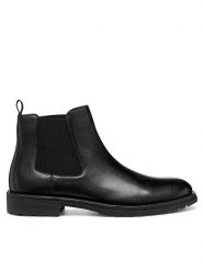 Geox Sztyblety U Redclif U56LXB 0003C C9999 Czarny. Czarne botki sznurowane Geox, bez wzorów, ze skóry, bez obcasa, bez zapięcia. Za 539.99 zł.