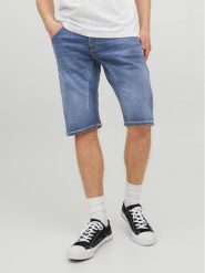 Jack&Jones Szorty jeansowe Cale 12223993 Granatowy Regular Fit. Niebieskie szorty Jack&Jones, m, bez wzorów, z bawełny. Za 129.99 zł.