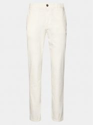 North Sails Chinosy Defender 673071 Biały Slim Fit. Białe eleganckie spodnie North Sails, m, z bawełny. Za 739.99 zł.