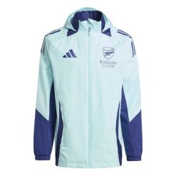 Kurtka z dresu Arsenal Tiro 2024/25. Niebieskie kurtki Adidas, s, bez wzorów, z dresówki, z kapturem. Za 340.05 zł.