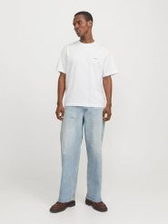 Jack & Jones Koszulka "Paros" w kolorze białym rozmiar: XL. Białe bezrękawniki Jack & Jones, xl, bez wzorów, z bawełny, bez kołnierzyka, bez ramiączek. Za 61.46 zł.