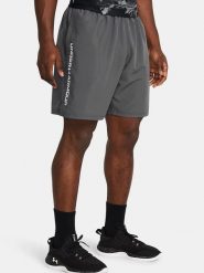 Under Armour Szorty sportowe "Woven" w kolorze antracytowym rozmiar: XL. Czarne krótkie spodenki sportowe Under Armour, xl, bez wzorów, z materiału. Za 101.70 zł.