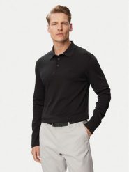 Calvin Klein Polo Supima LV04LH240G Czarny Slim Fit. Czarne koszulki polo CALVIN KLEIN, l, bez wzorów, z bawełny, bez kołnierzyka, bez ramiączek. Za 369.99 zł.