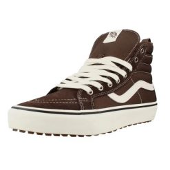Buty VANS VN000Y613N11 SK8 HI Brązowy. Brązowe buty turystyczne Vans, bez wzorów, z tkaniny, bez zapięcia, na fitness i siłownię. Za 467.99 zł.
