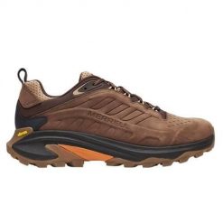 Buty trekkingowe męskie Merrell Moab Speed 2 Ltr Wp. Brązowe buty turystyczne Merrell, bez wzorów, z materiału, bez zapięcia, trekkingowe. Za 599.00 zł.