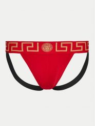 Versace Slipy Jock Strap AUU01017 1A1001 Czerwony. Czerwone slipki VERSACE, m, bez wzorów, z bawełny. Za 259.99 zł.