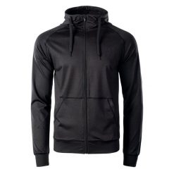 Bluza Rozpinana Męska Akos. Czarne bluzy z kapturem MARTES, l, bez wzorów, z elastanu, z kapturem. Za 115.99 zł.