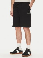 Richmond X Szorty sportowe UMP25276BE Czarny Regular Fit. Czarne krótkie spodenki sportowe RICHMOND X, m, bez wzorów, z bawełny. Za 289.99 zł.