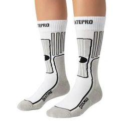 Odzież Skarpety unisex SkatePro Coolmax Inline Skarpety 2-Pak - Biały - 37-39. Biała skarpety SKATEPRO, bez wzorów. Za 124.99 zł.
