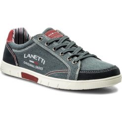 Półbuty LANETTI - MP40-6821 Granatowy. Eleganckie półbuty marki Lanetti. Za 99.99 zł.