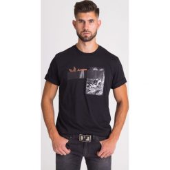T-SHIRT T-JUST-XR REGULAR FIT DIESEL. Czarne t-shirty Diesel, l, bez wzorów, bez kołnierzyka, bez ramiączek. Za 149.50 zł.