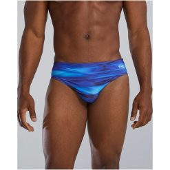 Spodenki męskie TYR Brief Swimsuit - Technowave. Niebieskie odzież kąpielowa TYR, m, bez wzorów, sportowe. Za 159.99 zł.
