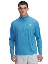Under Armour Koszulka sportowa w kolorze niebieskim rozmiar: M. Niebieskie t-shirty sportowe Under Armour, bez wzorów, z materiału, bez ramiączek, outdoorowe. Za 121.45 zł.