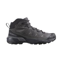 Obuwie Turystyka piesza Mężczyzna X ULTRA 360 LEATHER MID GORE-TEX. Szare buty turystyczne Salomon, bez wzorów, z gore-texu, bez zapięcia, trekkingowe, gore-tex. Za 654.00 zł.