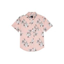 Koszula męska Huf Widower Woven Shirt krótki rękaw. Czerwone bluzki z długim rękawem HUF, m, bez wzorów, z bawełny, bez kołnierzyka, bez ramiączek. W wyprzedaży za 214.00 zł.