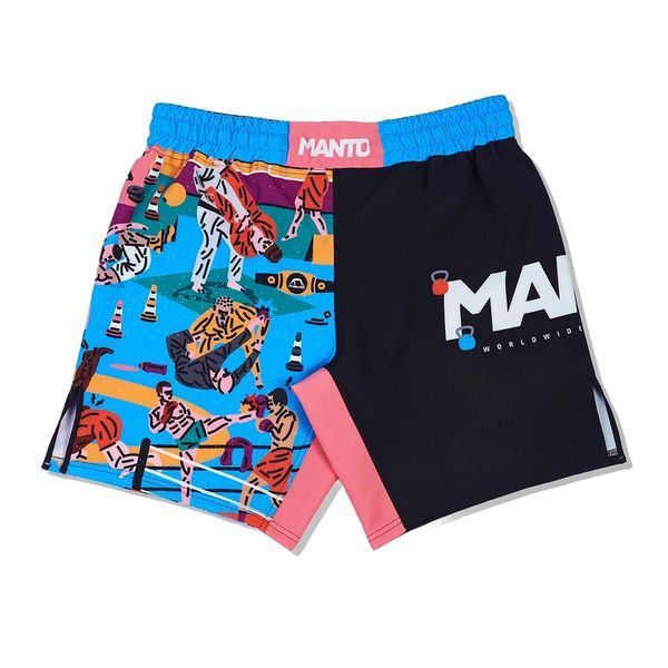 Spodenki treningowe męskie MANTO Gym 2.0. Czarne krótkie spodenki sportowe Manto, m, bez wzorów, z elastanu. Za 209.00 zł.