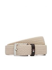 Tommy Hilfiger Pasek Męski Adan 3.5 Elastic AM0AM13824 Beżowy. Brązowe paski Tommy Hilfiger, bez wzorów, z materiału. Za 209.99 zł.