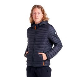 Męska kurtka Leone z kapturem i zamkiem Basic. Czarne kurtki LEONE 1947 APPAREL, l, bez wzorów, z tkaniny, z kapturem. W wyprzedaży za 279.50 zł.
