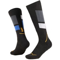 Skarpetki sportowe dla dorosłych Thermonet Over The Calf Socks. Czarne skarpetki sportowe Buff, bez wzorów, z elastanu. Za 149.99 zł.