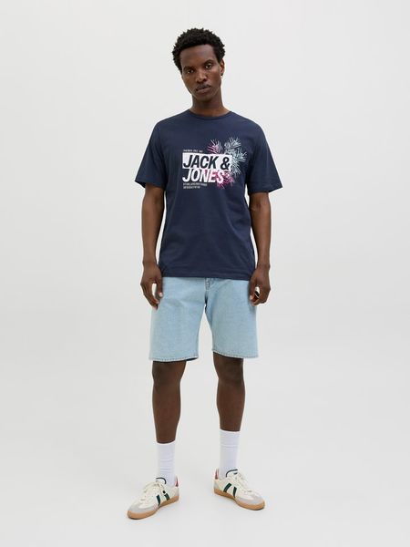 Jack & Jones Koszulka "Jaxon" w kolorze granatowym rozmiar: XL. Niebieskie bezrękawniki Jack & Jones, xl, bez wzorów, z bawełny, bez kołnierzyka, bez ramiączek. Za 32.75 zł.
