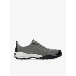 Buty outdoor męskie Scarpa Mojito Planet-Fabric. Szare buty trekkingowe Scarpa, bez wzorów, bez zapięcia, outdoorowe. Za 545.99 zł.