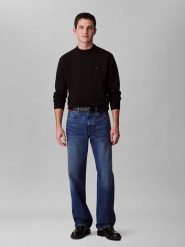 Calvin Klein Sweter w kolorze czarnym rozmiar: S. Czarne swetry nierozpinane CALVIN KLEIN, s, bez wzorów, z bawełny, bez kołnierzyka, bez ramiączek. Za 238.95 zł.