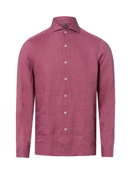 Nils Sundström koszula lniana Mężczyźni Slim Fit len czerwony, L. Czerwone koszule Nils Sundström, l, bez wzorów, ze lnu, bez kołnierzyka, bez ramiączek. Za 229.95 zł.