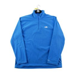 Second life - Bluza polarowa męska TKA 100 1/4 Zip - Stan dobry. Niebieskie bluzy bez kaptura The North Face, l, bez wzorów, z polaru, bez kaptura. Za 122.16 zł.